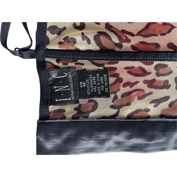 Y2k Rose and cheetah print corset styled tank top - Picture 3 of 4